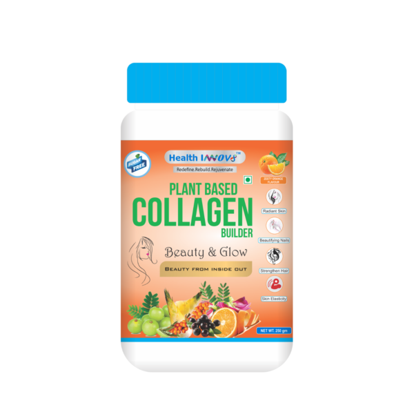 Health Innov8 Plant Based Collagen Builder Orange Flavor 250gm